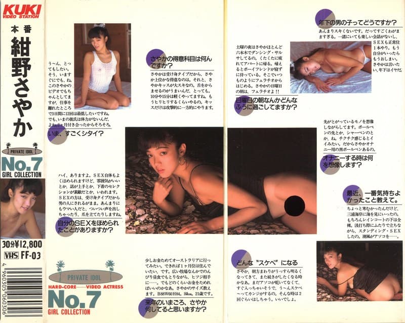 『プライベート・アイドル 本番 紺野さやか』の代表画像
