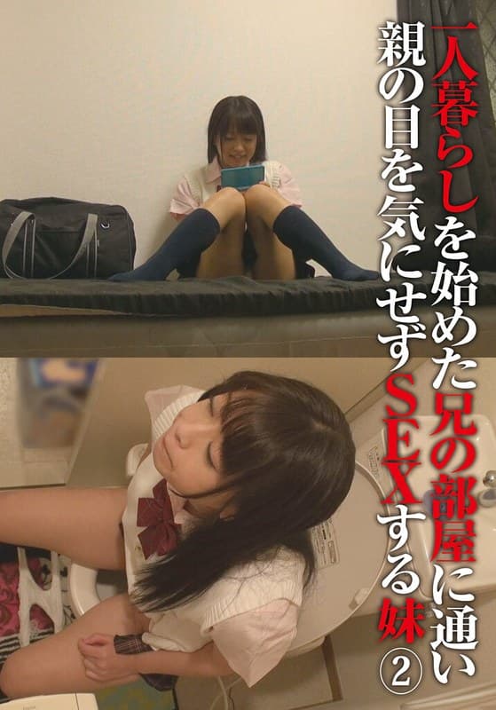 『一人暮らしを始めた兄の部屋に通い親の目を気にせずSEXする妹（2）』の代表画像