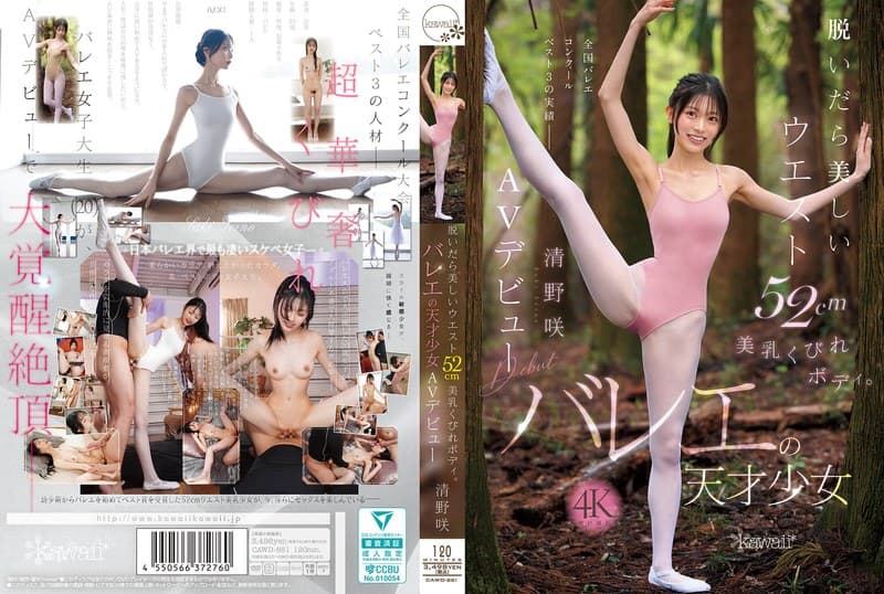 『脱いだら美しいウエスト52cm美乳くびれボディ。バレエの天才少女 清野咲 AVデビュー』の代表画像
