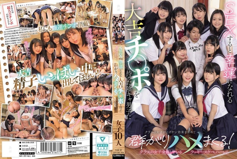 『SEXすると幸運になれる大吉チ〇ポを持った陰キャ男子にクラスの女子が上げチン効果を求めて群がりハメまくる！ クラスの女子全員とヤレるラッキースケベハーレム』の代表画像