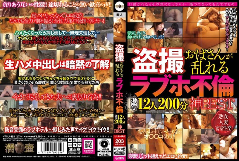 『盗撮 おばさんが乱れる ラブホ不倫 激写12人200分 神BEST』の代表画像